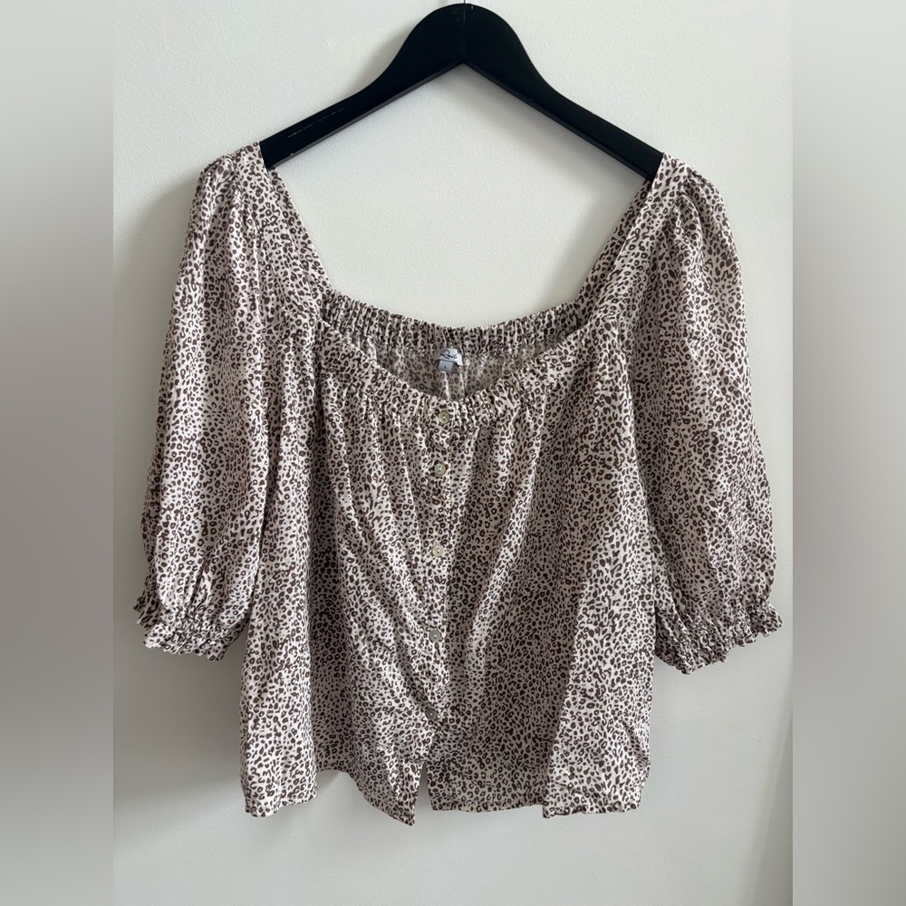 Rails Lola Blouse Sand Cheetah | large